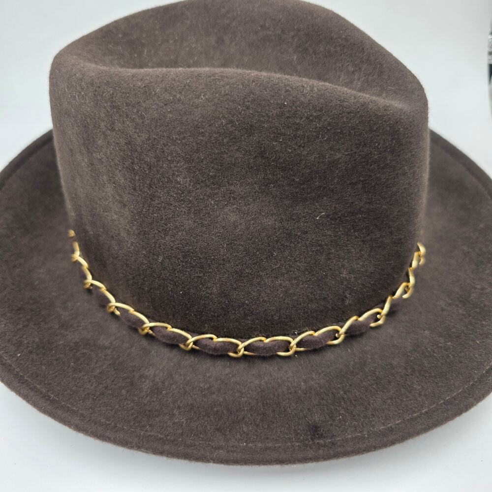 Women's 100% Wool Fedora Hat Western Flare Collection Eighteen One Size 4.00